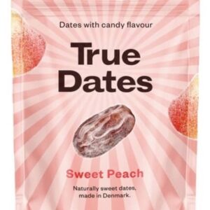 True co. true dates ochucené datle 100 g - broskev