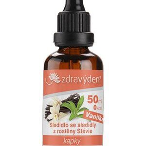 Zdravý den stevia kapky 50ml - káva
