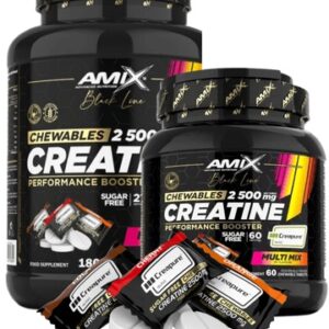 Amix black line creatine creapure 2 500 mg chewable tabs zero sugar