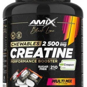 Amix black line creatine creapure 2 500 mg chewable tabs zero sugar