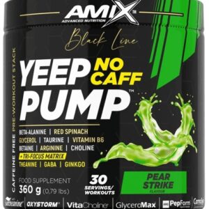 Amix black line yeep pump no caff 360 g - pear strike
