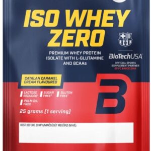 Biotechusa iso whey zero 25 g - catalan caramel cream