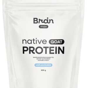 Brainmax nativní kozí protein 500 g - bez příchutě