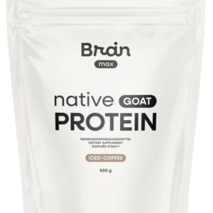 Brainmax nativní kozí protein 500 g - ledová káva