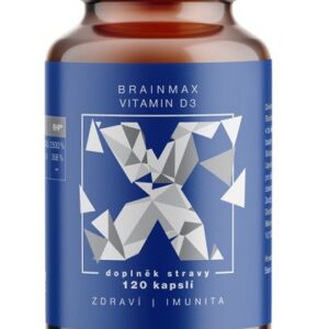 Brainmax vitamin d3 5000 iu 120 rostlinných kapslí