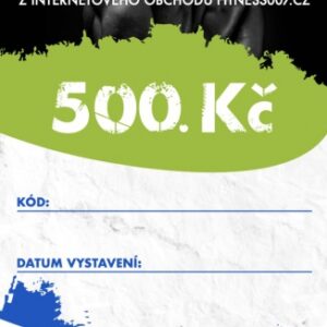 Dárkový poukaz fitness007 500 kč pro kluka