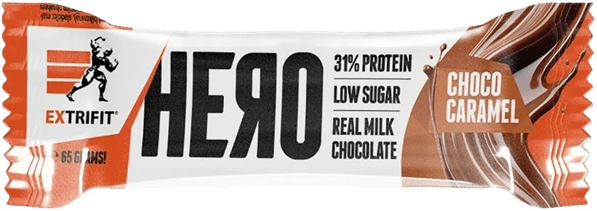 Extrifit hero protein bar 31% 65 g - čokoláda/ karamel
