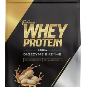 Fitboom whey protein 80 % 1000 g - oříšek