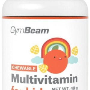 Gymbeam multivitamín tablety na cucání pro děti 120 tablet - pomeranč