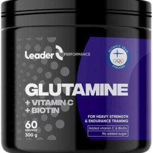 Leader glutamine + vitamin c + biotin 300 g