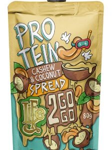 Lifelike 2gogo 80 g - protein spread kešu/kokos