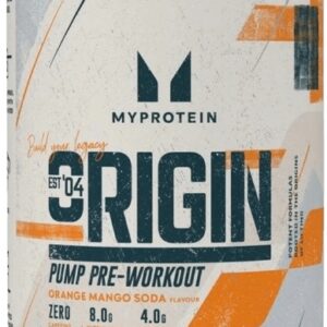 Myprotein origin stim-free pre-workout 600 g - pomeranč/mango