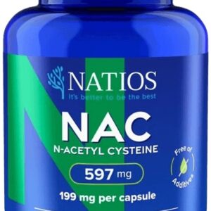 Natios n-acetyl cysteine nac 199 mg 180 veganských kapslí