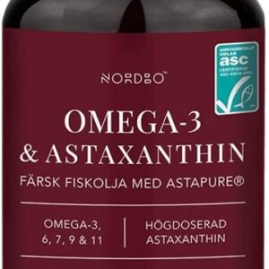 Nordbo omega 3 & astaxanthin 90 kapslí