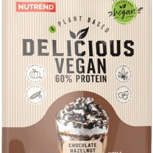 Nutrend delicious vegan protein 450 g - čokoláda/lískový ořech