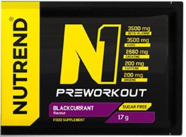 Nutrend n1 pre-workout - 17g - černý rybíz