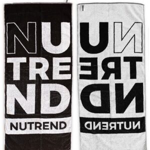 Nutrend ručník - bíločerný