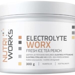 Nutriworks electrolyte worx 300 g - broskvový ledový čaj