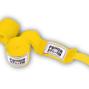 Power system boxovací bandáže boxing wraps 4m - žlutá