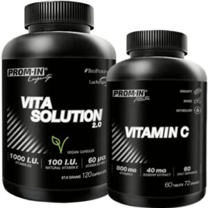 Prom-in vita solution 2.0 120 kapslí + vitamin c 60 tablet zdarma
