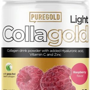 Puregold collagold + kys. hyaluronová 300 g - malina