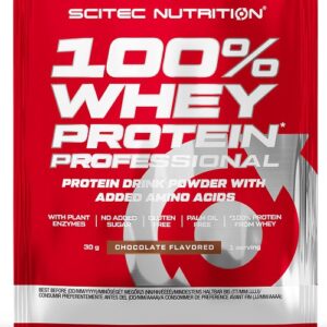 Scitec 100% whey protein professional 30 g - pistácie/bílá čokoláda