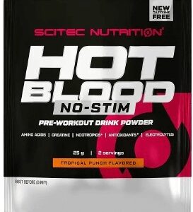 Scitec hot blood no-stim 25 g - pomerančový džus