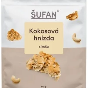 Šufan kokosová hnízda 170 g - s kešu