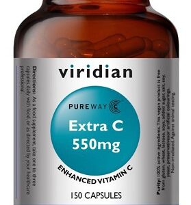 Viridian extra vitamin c 550mg 150 kapslí
