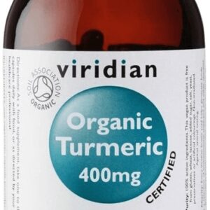 Viridian turmeric (kurkuma) 400mg organic 90 kapslí