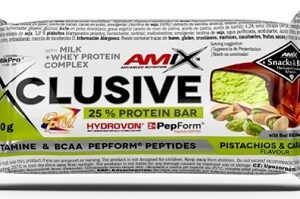 Amix exclusive protein bar 40 g - pistácie/karamel