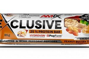 Amix exclusive protein bar 85g - arašídové maslo cake