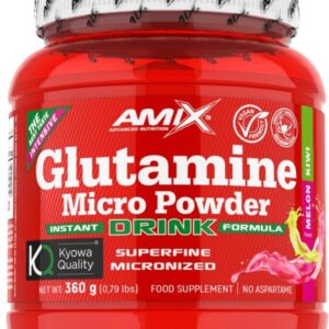 Amix glutamine micro powder 360 g - meloun/kiwi