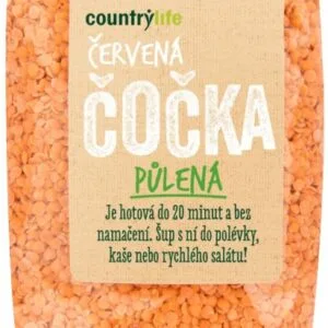 Country life čočka červená půlená loupaná 500 g