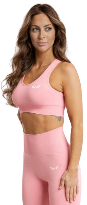 Exalted sportovní bezešvá podprsenka impact růžová