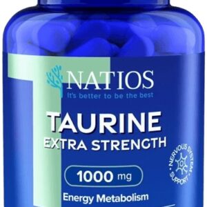 Natios taurine extra strength 1000 mg 100 veganských kapslí