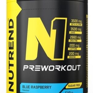 Nutrend n1 pre-workout 510 g - modrá malina