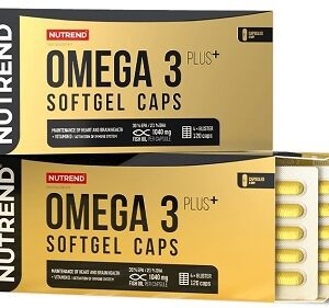 Nutrend omega 3 plus softgel caps 120 kapslí