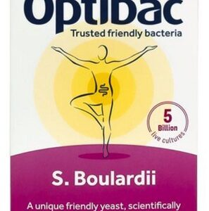 Optibac saccharomyces boulardii (probiotika při průjmu) 16 kapslí