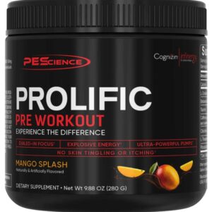 Pescience prolific pre workout 280g - mango splash