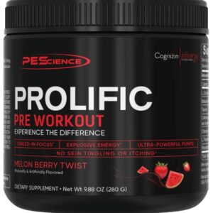 Pescience prolific pre workout 280g - melon berry twist