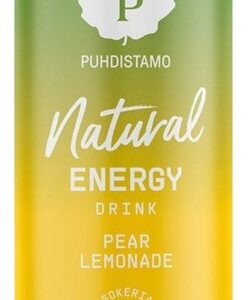 Puhdistamo natural energy drink 330 ml - hruška