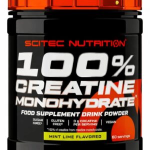 Scitec 100% creatine monohydrate 300 g - limetka/máta