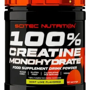 Scitec 100% creatine monohydrate 300 g - limetka/máta