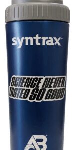 Syntrax láhev aerobottle nerezová 900 ml - modrá s nápisem