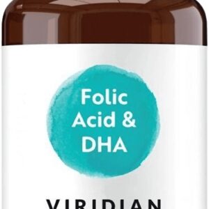Viridian folic acid with dha 90 kapslí