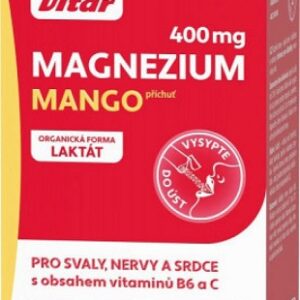 Vitar magnézium 400 mg 20 sáčků - mango