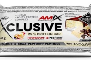 Amix exclusive protein bar 40 g - bílá čokoláda/kokos