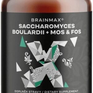Brainmax saccharomyces boulardii cestovní probiotika s mos & fos