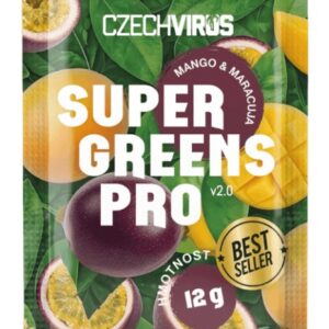 Czech virus super greens pro v2.0 12 g - mango a marakuja